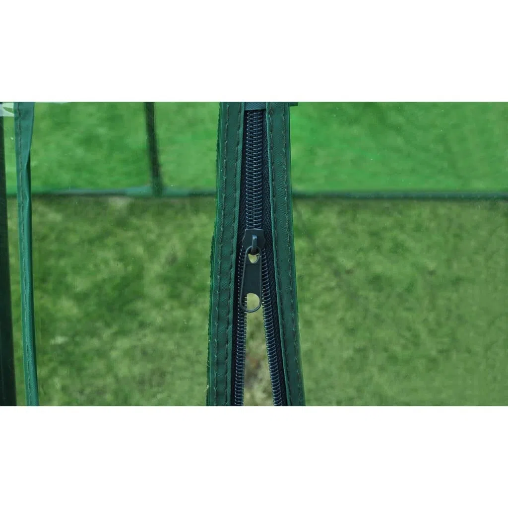 Serra con 3 porte, 240 x 90 x 90 cm, per giardinieri amatoriali e professionisti, resistente alle intemperie, casetta per pomodori, aiuola, protezione antigelo, telaio in acciaio stabile