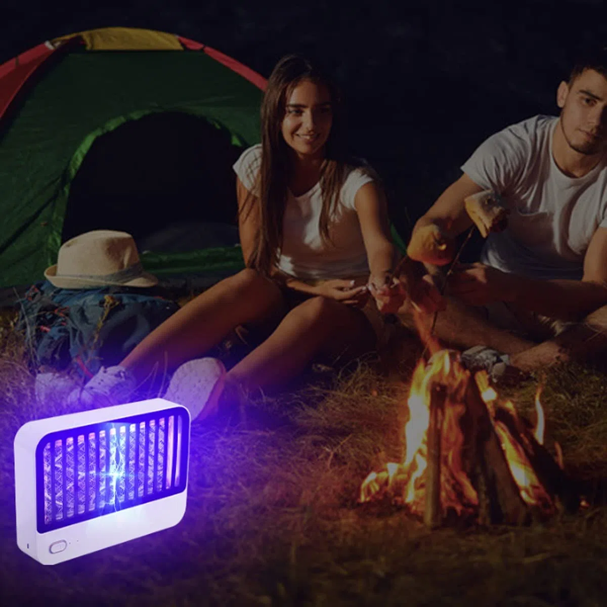 Bug Zapper, lampada portatile antizanzare, antizanzare elettrico montato a parete per interni/esterni, controllo fisico silenzioso delle zanzare