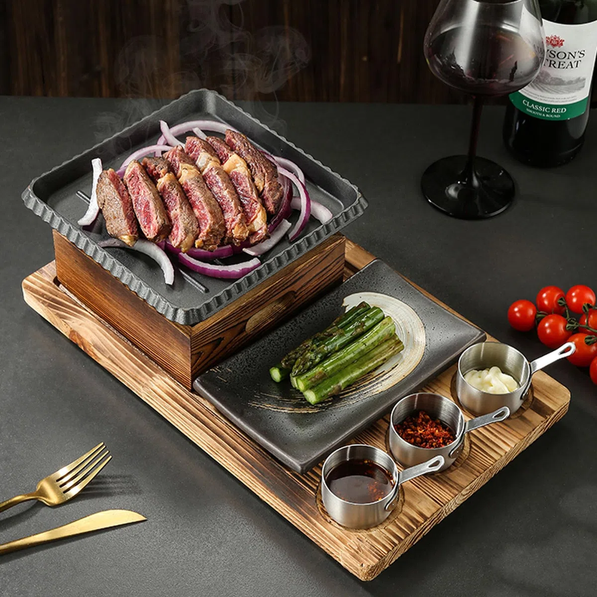 Barbecue portatile – Griglia a carbone coreana giapponese da tavolo per interni e campeggio, forno compatto per barbecue all'aperto, perfetto per riunioni di famiglia e feste