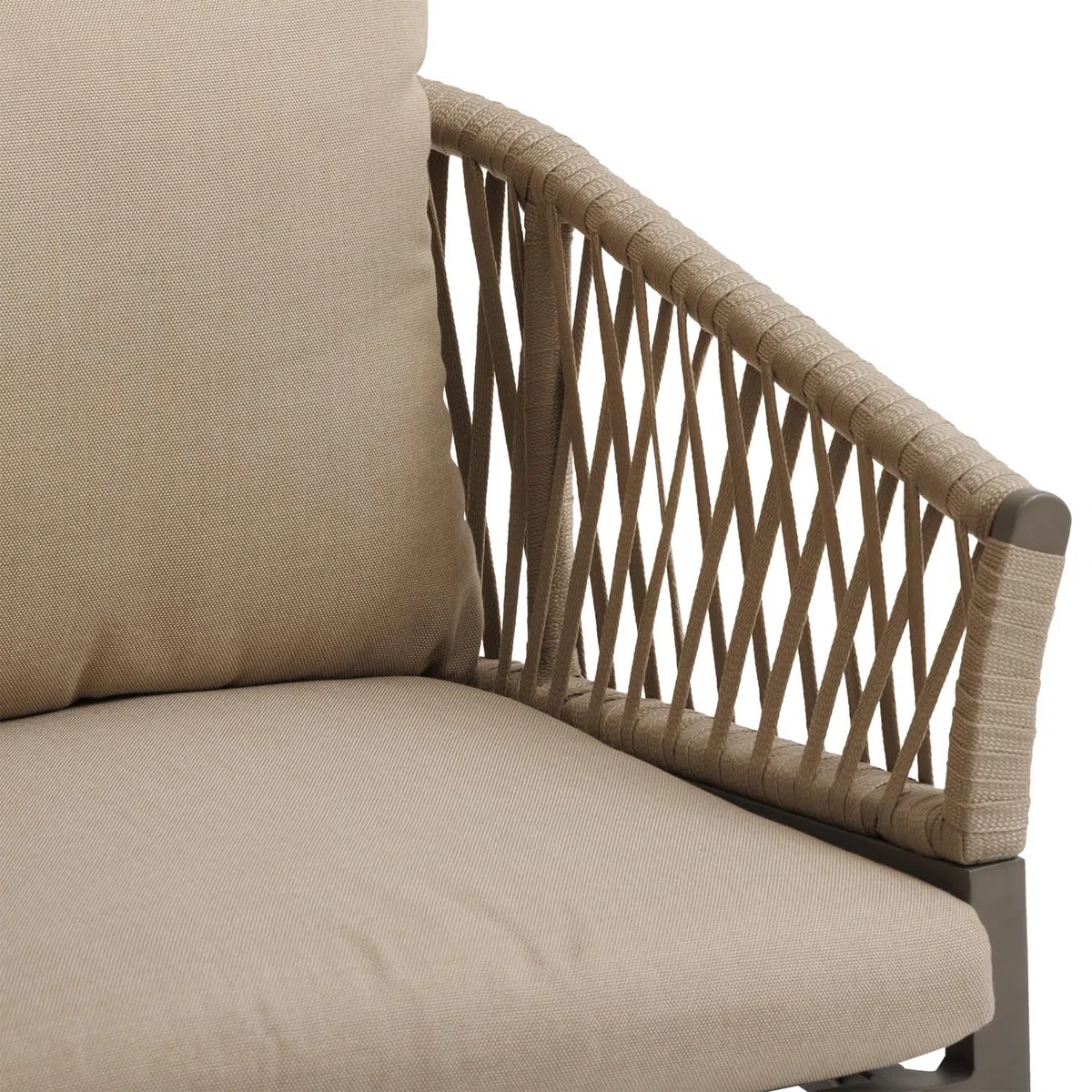 KASANOVA HESPERIDE Sedia da giardino con braccioli Oriengo beige beige