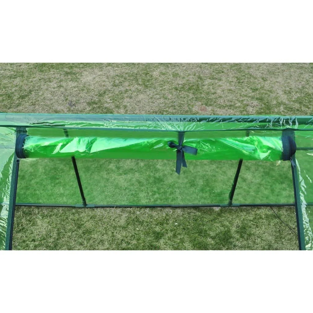 Serra con 3 porte, 240 x 90 x 90 cm, per giardinieri amatoriali e professionisti, resistente alle intemperie, casetta per pomodori, aiuola, protezione antigelo, telaio in acciaio stabile