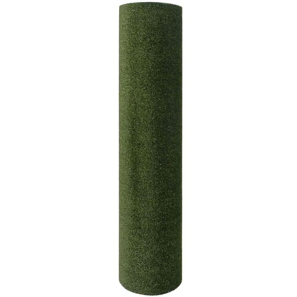 Prato sintetico 7-9 mm, altezza del pelo 1 x 8 m, colore verde, materiale PP, resistente ai raggi UV, base flessibile, ideale per giardino, terrazza, area animali domestici, facile da pulire