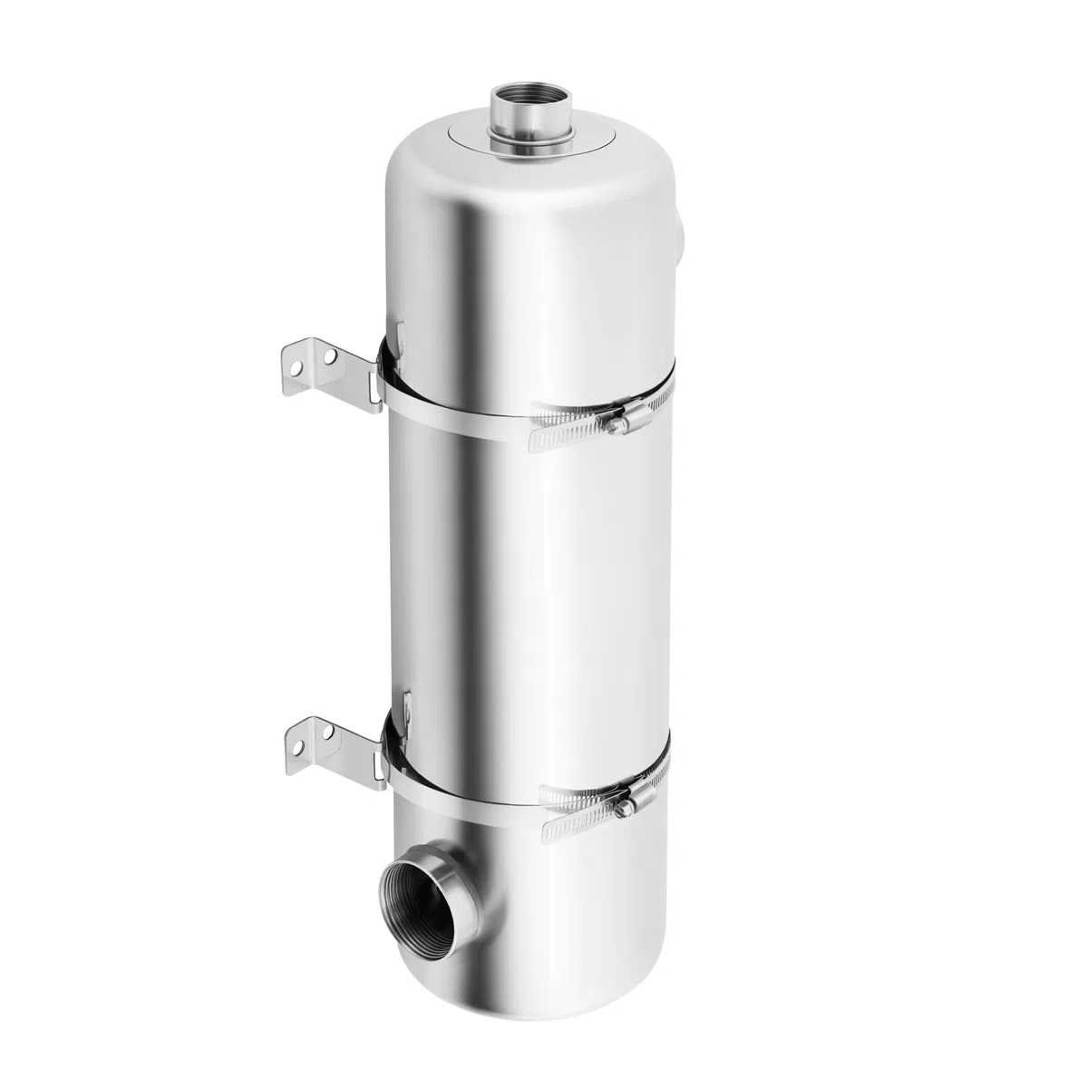 SHZICMY Scambiatore di calore per piscina, 60 kW, in acciaio inox, 250 l/min, flusso d'acqua calda, 30 l/min, scambiatore di calore per piscina