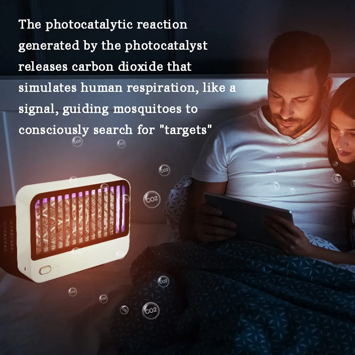 Bug Zapper, lampada portatile antizanzare, antizanzare elettrico montato a parete per interni/esterni, controllo fisico silenzioso delle zanzare
