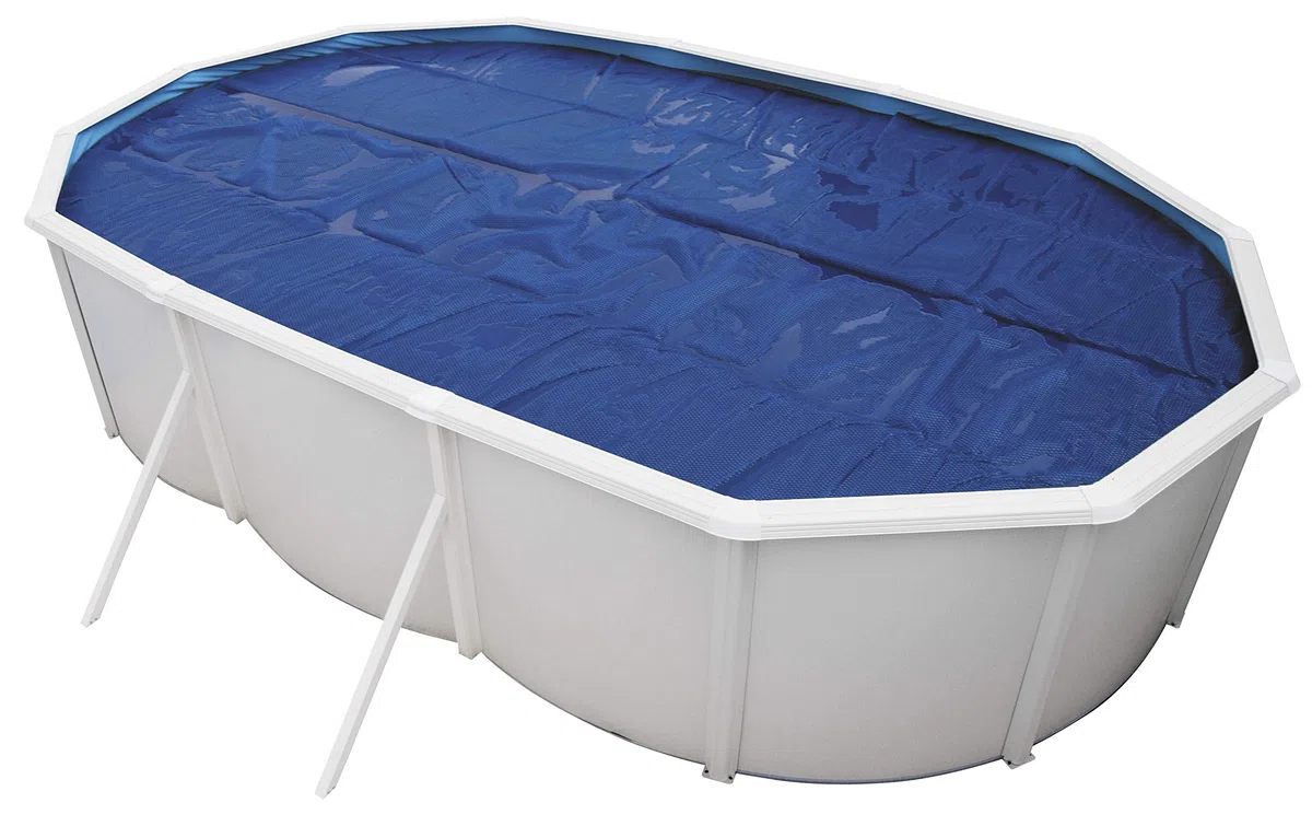Steinbach Copertura Solare per Oval Basin, Blu, 5,50 x 3,60 m