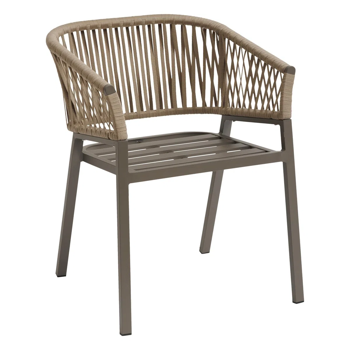 KASANOVA HESPERIDE Sedia da giardino con braccioli Oriengo beige beige
